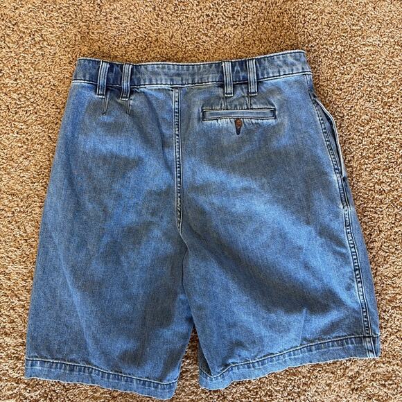 Lands End Light/Medium Wash Lot Bundle 3 Pleated Jean Shorts Womens 8 10 Petites - Picture 6 of 16